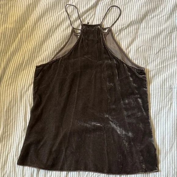 Johnny Was Aurora Velvet Tank with Lace Up Detail - Picture 6 of 6